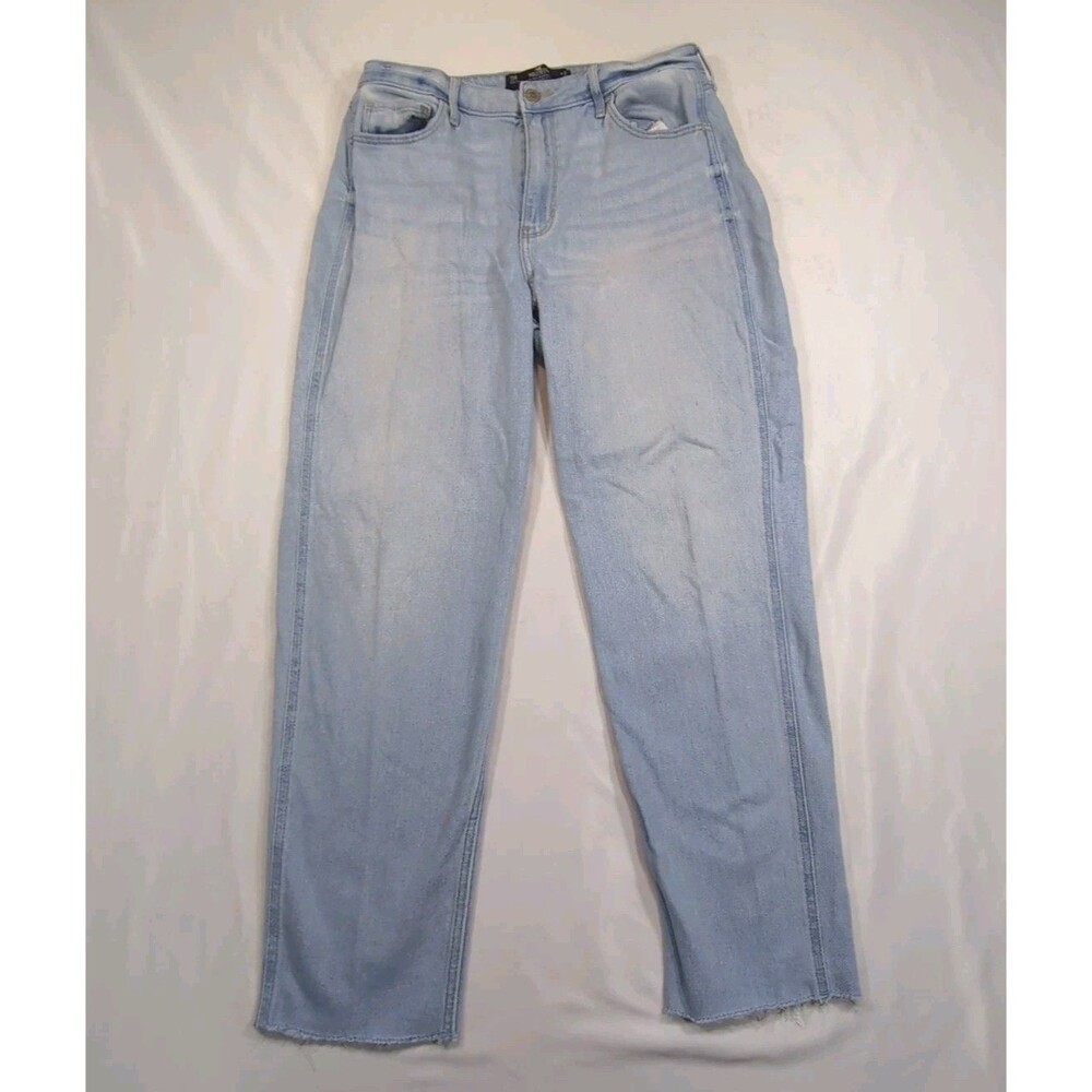 Hollister Ultra High Rise Mom Jean 13R 31x27 Vintage Stretch Light Denim